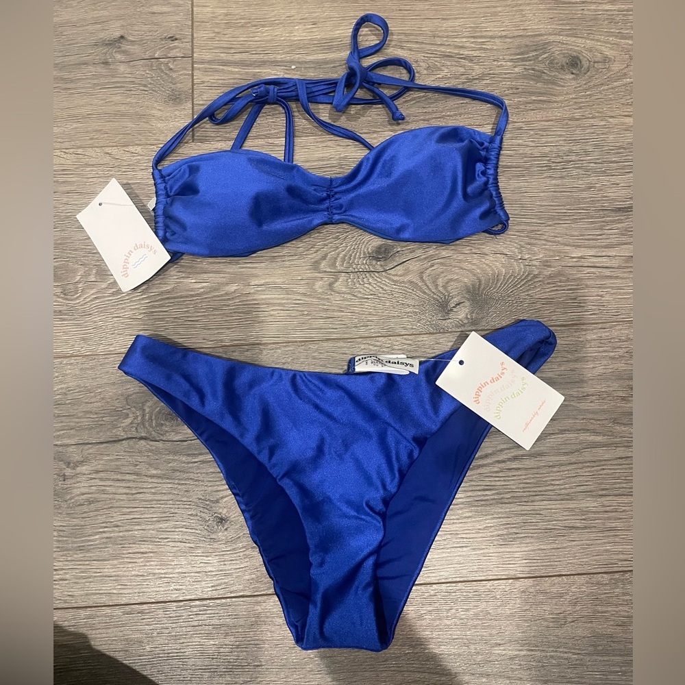 NWT Dippin Daisy’s Marina Shimmer Bikini Set